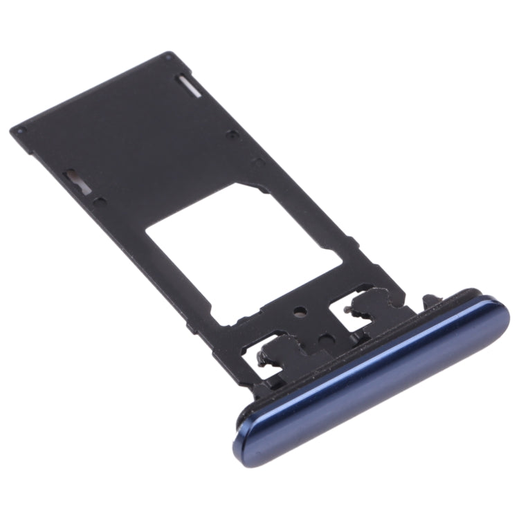SIM Card + SIM Card / Micro SD Card Tray for Sony Xperia 5 (Blue)