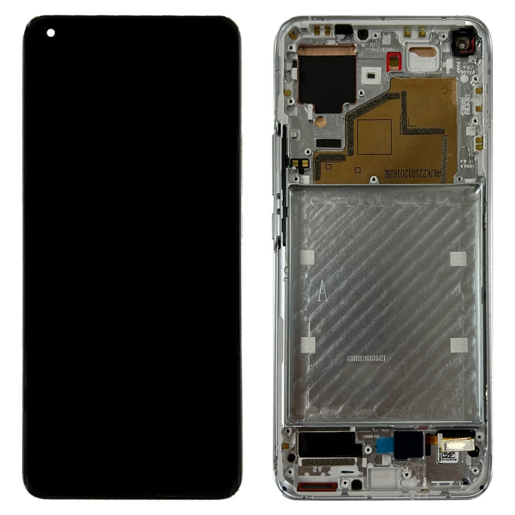Écran LCD d'origine et numériseur avec cadre pour Xiaomi MI 11 M2011K2C M2011K2G (Argent)