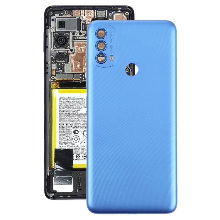 Coque Arrière de Batterie d'Origine pour Motorola Moto E40 (Bleu)