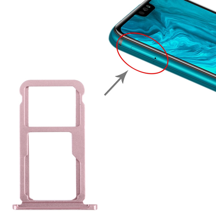 SIM Card + SIM Card / Micro SD Card Tray for Honor 9X Lite (Pink)