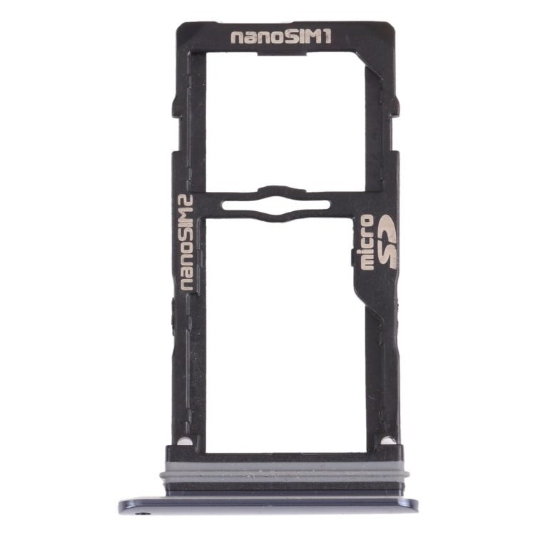 Nano SIM Tarjeta TRAYS + Nano SIM TARD TRAYS / Micro SD Tarjeta Bandeja LG G8S Thinq LMG810 LM-G810 LMG810EAW (Negro)