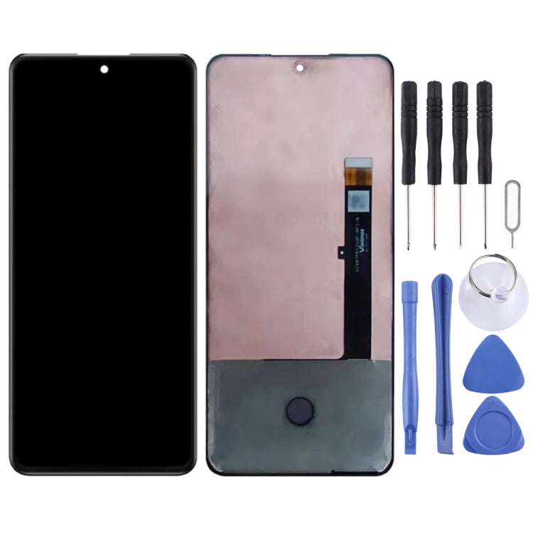Amoled Material LCD Screen and Digitizer Full Assembly for ZTE Nubia Red Magic 6R NX666J (Black)