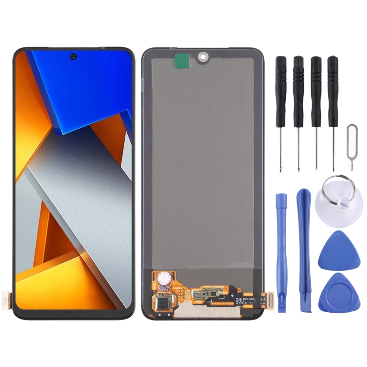Amoled Material Original LCD Screen and Digitizer Full Assembly For Xiaomi Poco M4 Pro