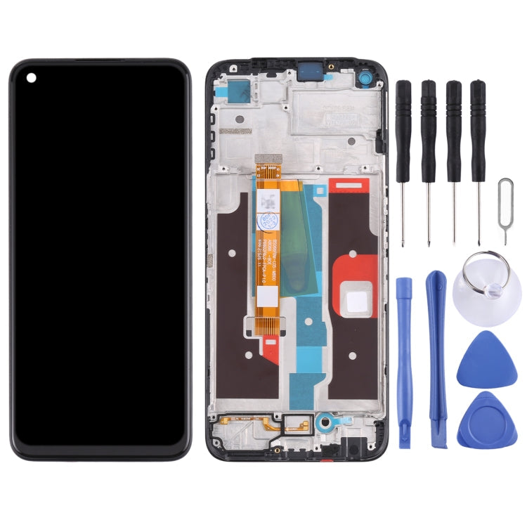 LCD Screen and Digitizer Full Assembly with Frame for Oppo Realme 8i rmX3151 (Black)
