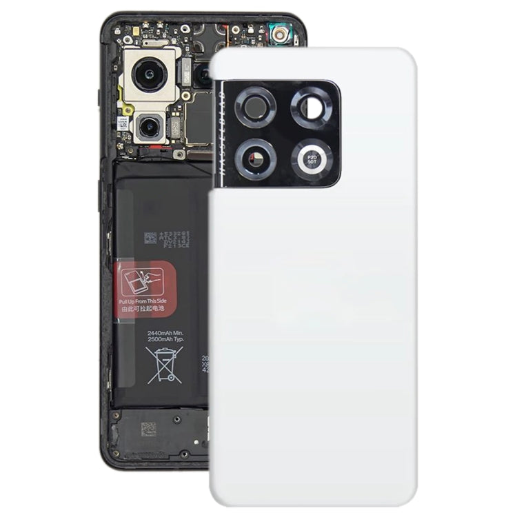 Tapa Trasera de la Batería Original Para OnePlus 10 Pro (Blanco)