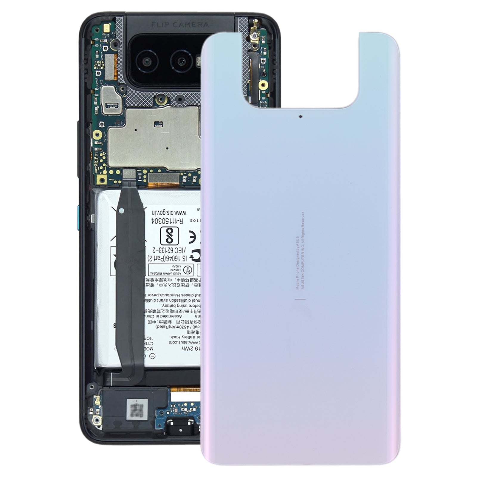 Battery Cover Back Cover Asus Zenfone 7 Pro ZS671KS White