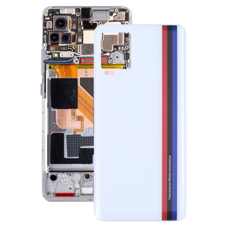 Glass Battery Back Cover for Vivo Iqoo 7 V2049A I2009 (Blanco)