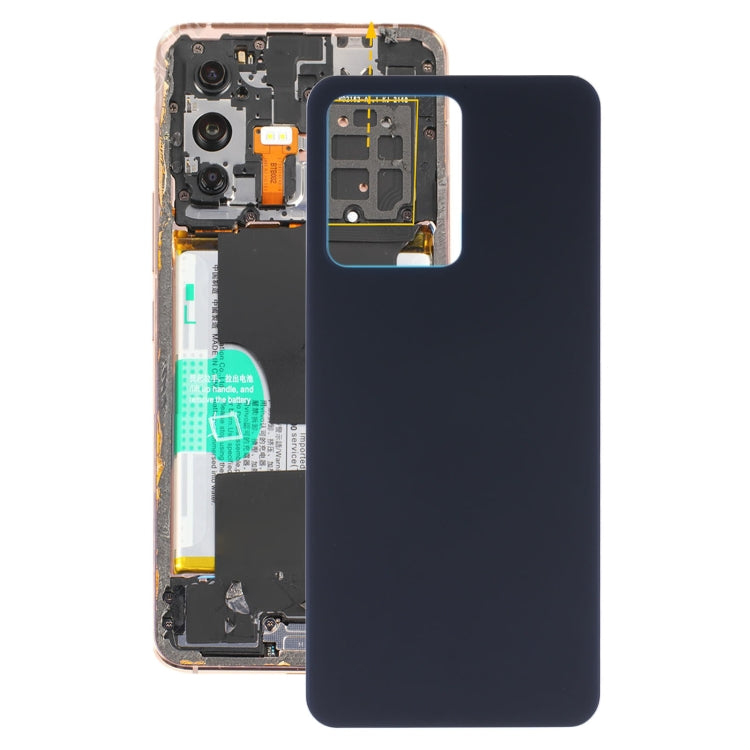 Glass Battery Back Cover for Vivo S12 / V23 5G V2162A V2130 (Black)