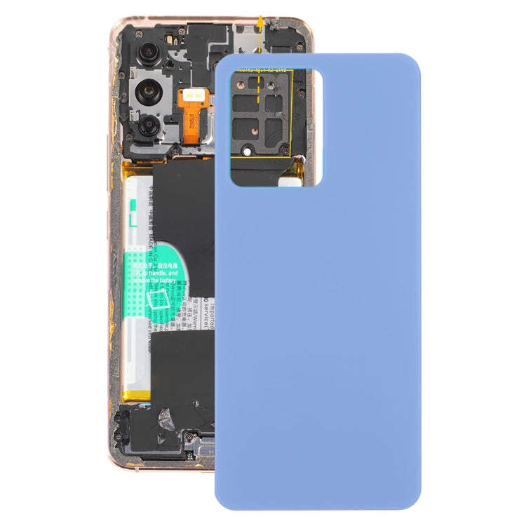 Glass Battery Back Cover for Vivo S12 / V23 5G V2162A V2130 (Blue)