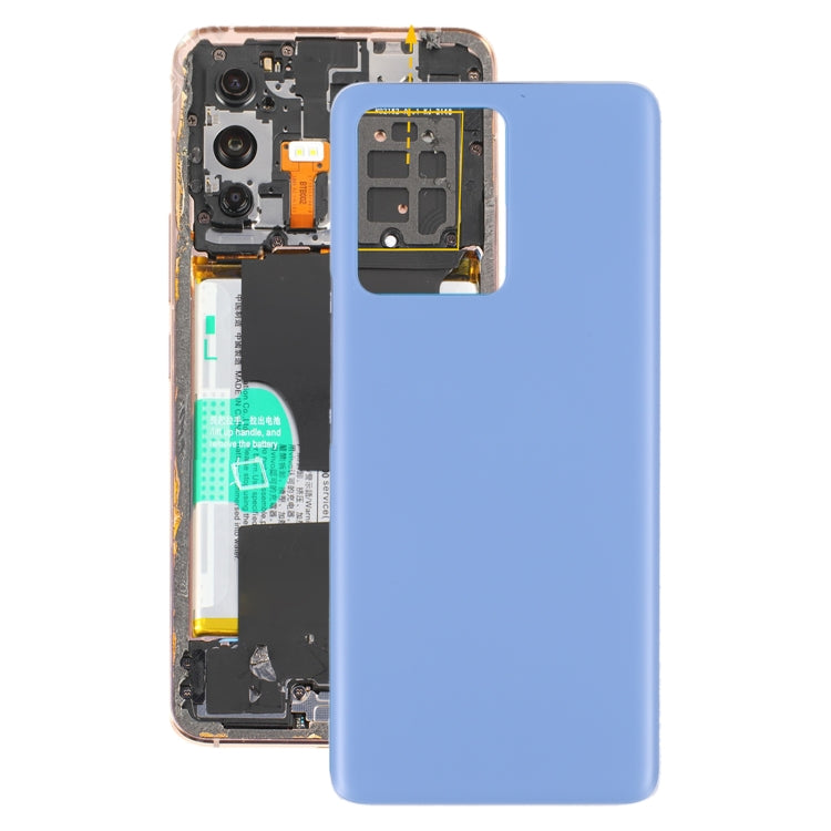 Glass Battery Back Cover for Vivo S12 Pro / V23 Pro V2163A V2132 (Blue)