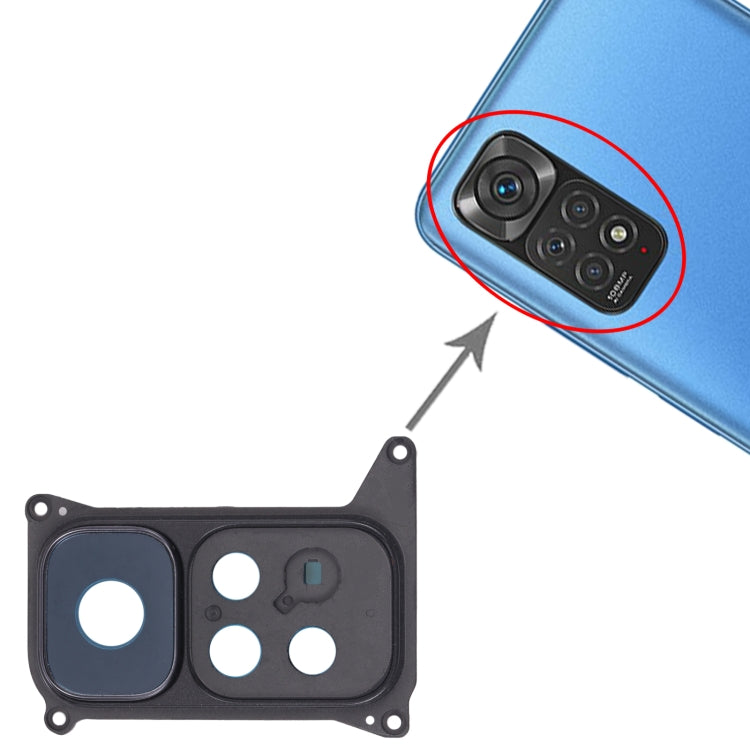 Cadre d'objectif de caméra arrière pour Xiaomi Redmi Note 11 / Redmi Note 11s