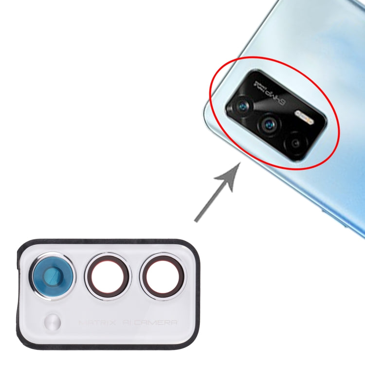 Rear Camera Lens Frame for Oppo Realme Q3 Pro 5G / Realme Q3 Pro Carnival (White)