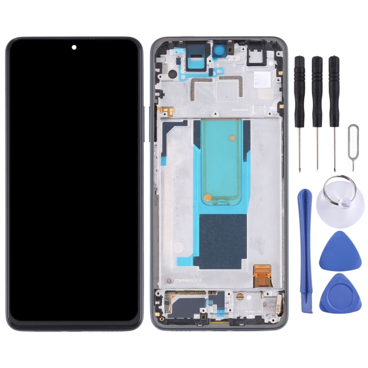Original LCD Screen and Full Assembly with Frame for Xiaomi Redmi Note 11 Pro China / Redmi Note 11 Pro+ 5G India / Redmi Note 11 Pro+ 5G / 11I / 11I HyperCharge (Green)