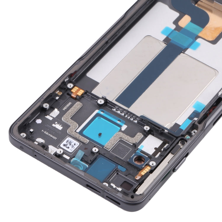 Ecran LCD d'origine et assemblage complet avec châssis pour Xiaomi Redmi K50 (Noir)