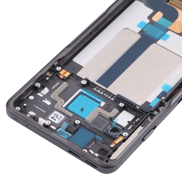 Placa de Bisel de Marco LCD de Carcasa Delantera Para juegos Xiaomi Redmi K50 (Negro)