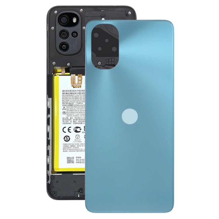 Coque Arrière de Batterie d'Origine pour Motorola Moto G22 (Bleu)