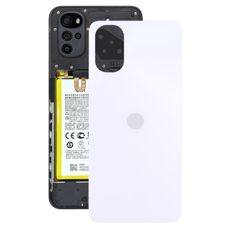 Coque Arrière de Batterie d'Origine pour Motorola Moto G22 (Blanc)