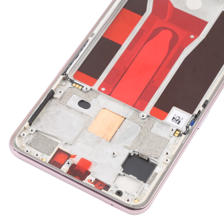 Original LCD Screen and Full Assembly with Frame for Oppo Reno 3 5G / Reno 3 Youth / F15 / Find x2 Lite / K7 5G (Pink)