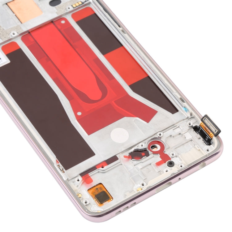 Original LCD Screen and Full Assembly with Frame for Oppo Reno 3 5G / Reno 3 Youth / F15 / Find x2 Lite / K7 5G (Pink)