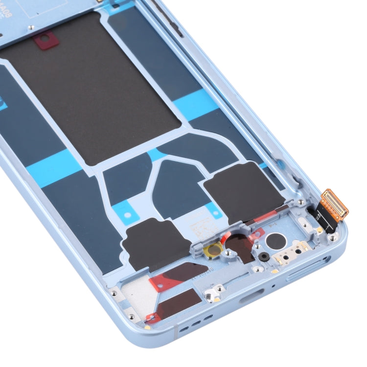 Original LCD Screen and Full Assembly with Frame for Oppo Reno 6 5G PEQM00 CPH2251 (Blue)