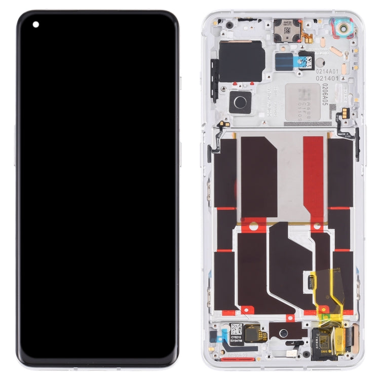 LCD Screen and Digitizer Full Assembly with Frame for OnePlus 10 Pro NE2210 (Silver)
