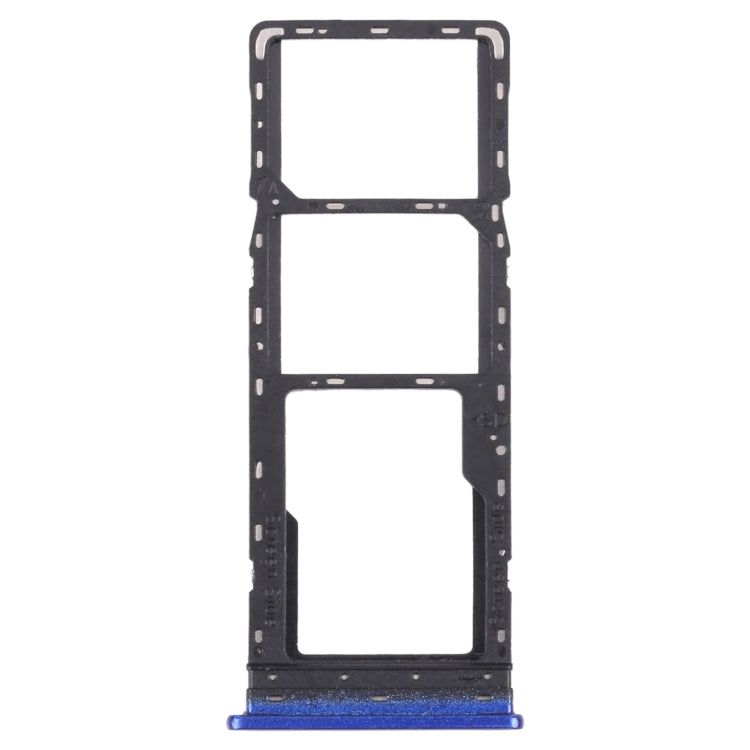 SIM Card Tray + SIM Card Tray + Micro SD Card Tray for Tecno Phantom 9 AB7 (Blue)