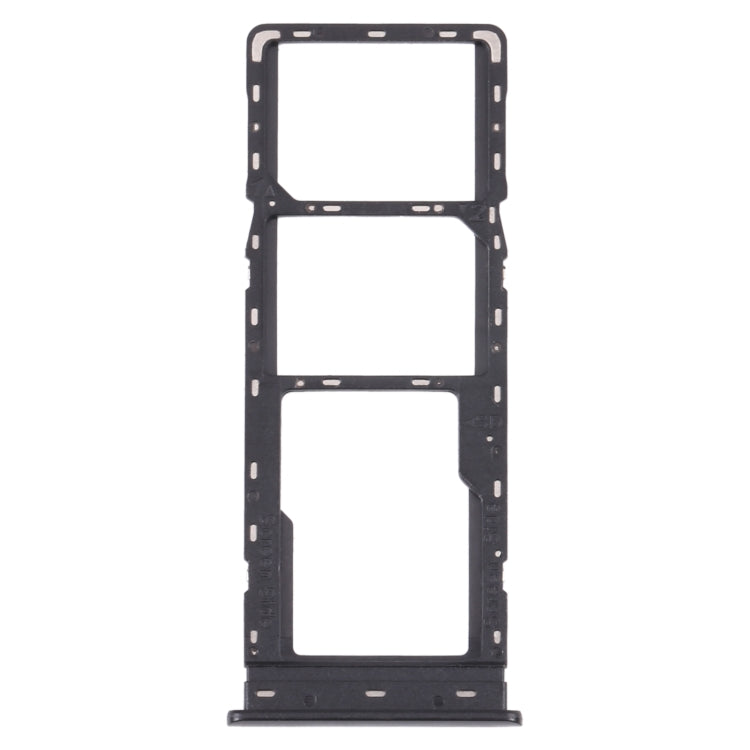 SIM Card Tray + SIM Card Tray + Micro SD Card Tray for Tecno Camon 16 S (Black)