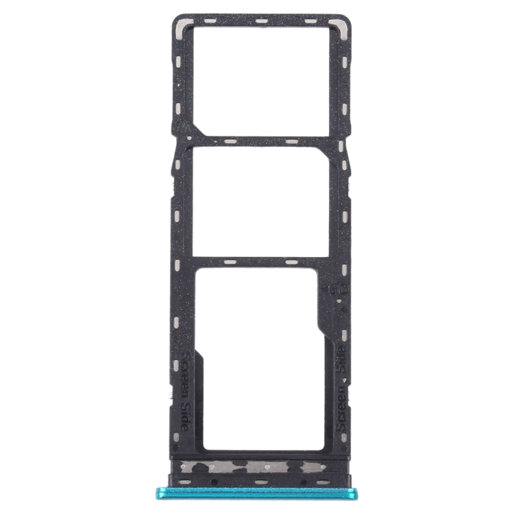 SIM Card Tray + SIM Card Tray + Micro SD Card Tray for Tecno Camon 16 S (Green)