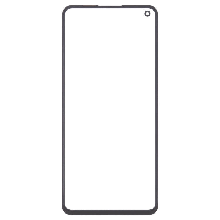 Lente de Cristal Exterior de Pantalla Frontal con OCA transparente Adhesivo Para OnePlus 9RT 5G MT2110 MT2111 (Negro)