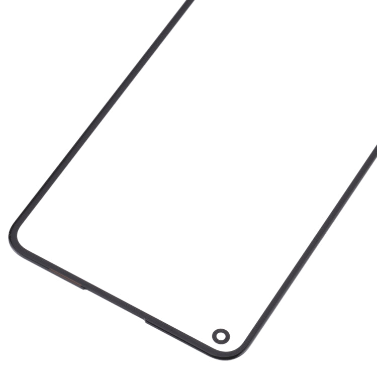 Lentille extérieure en verre d'écran avant avec adhésif OCA transparent pour OnePlus 9RT 5G MT2110 MT2111 (noir)