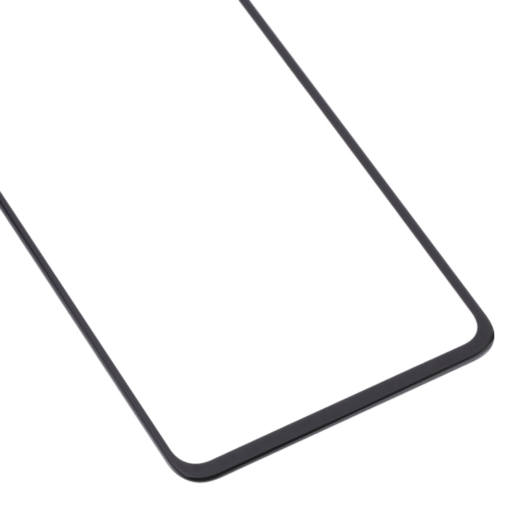 Lentille extérieure en verre d'écran avant avec adhésif OCA transparent pour OnePlus 9RT 5G MT2110 MT2111 (noir)