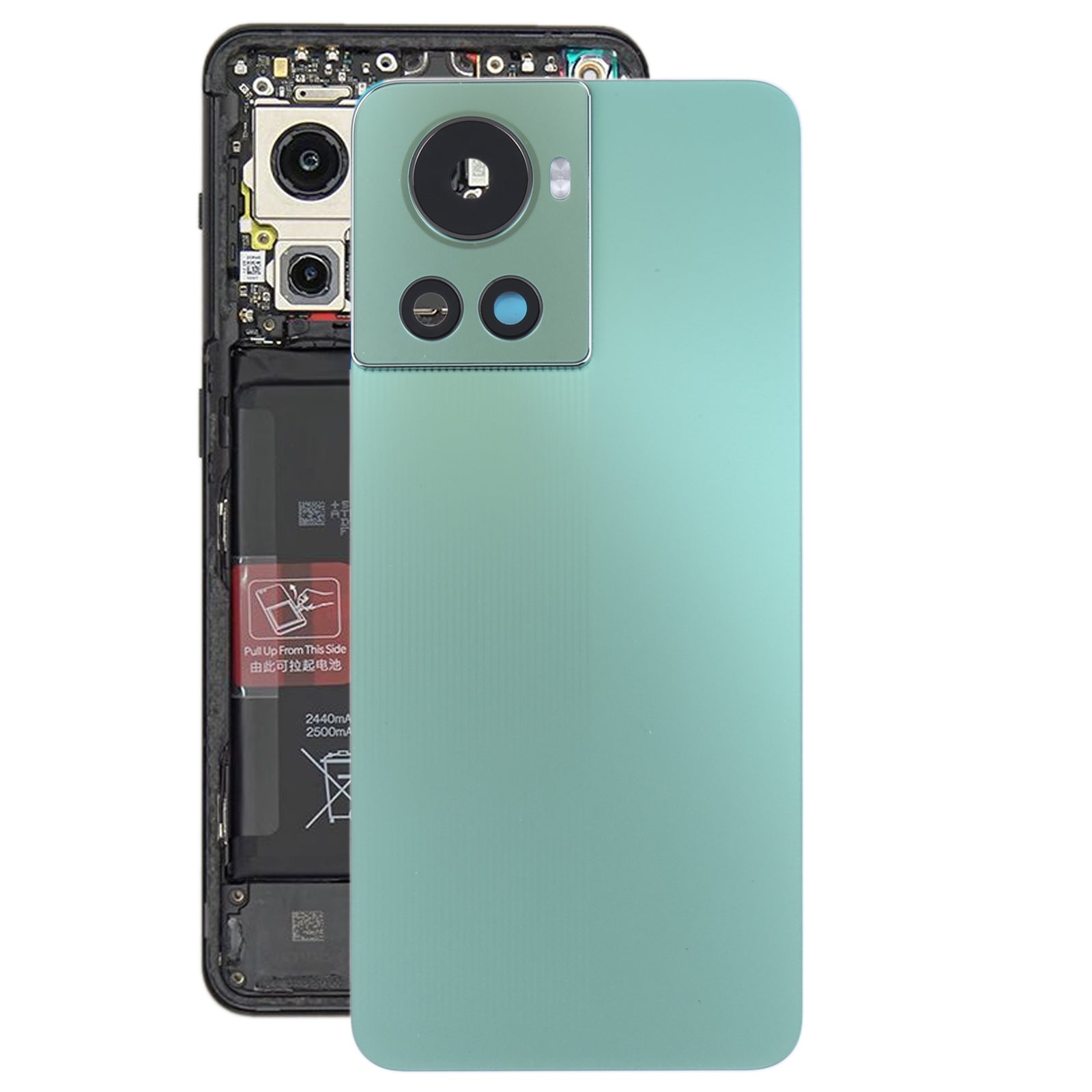 Tapa Bateria Back Cover + Lente Camara Trasera OnePlus 10R / Ace Verde