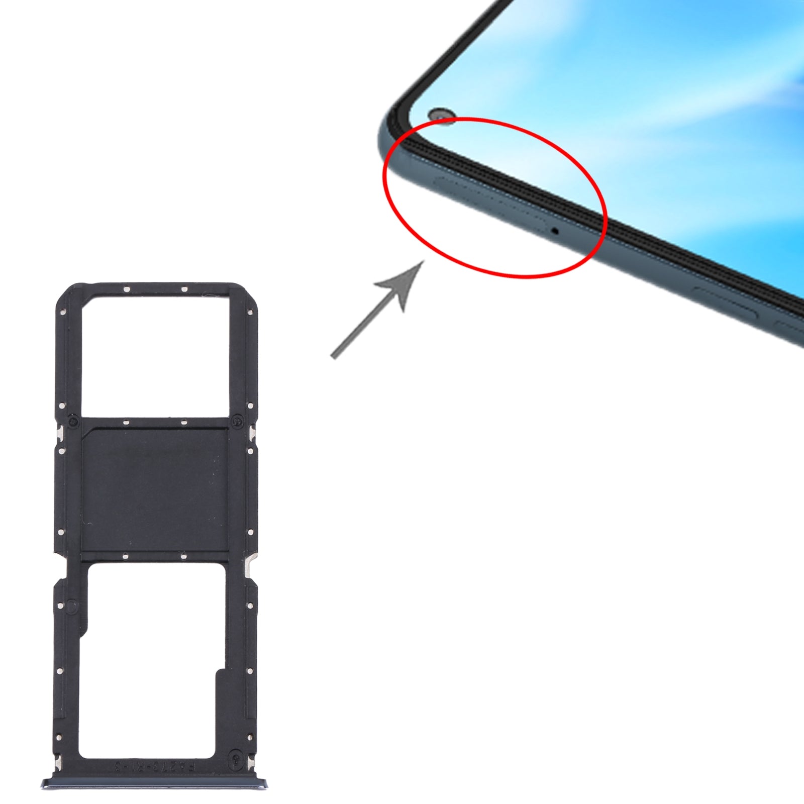 SIM Holder Tray Micro SIM / Micro SD OnePlus Nord N200 5G DE2118 / DE2