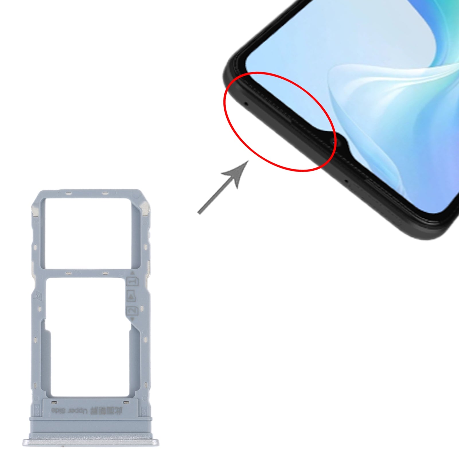 Vivo Y33S / Y33T Gold SIM / Micro SD Holder Tray