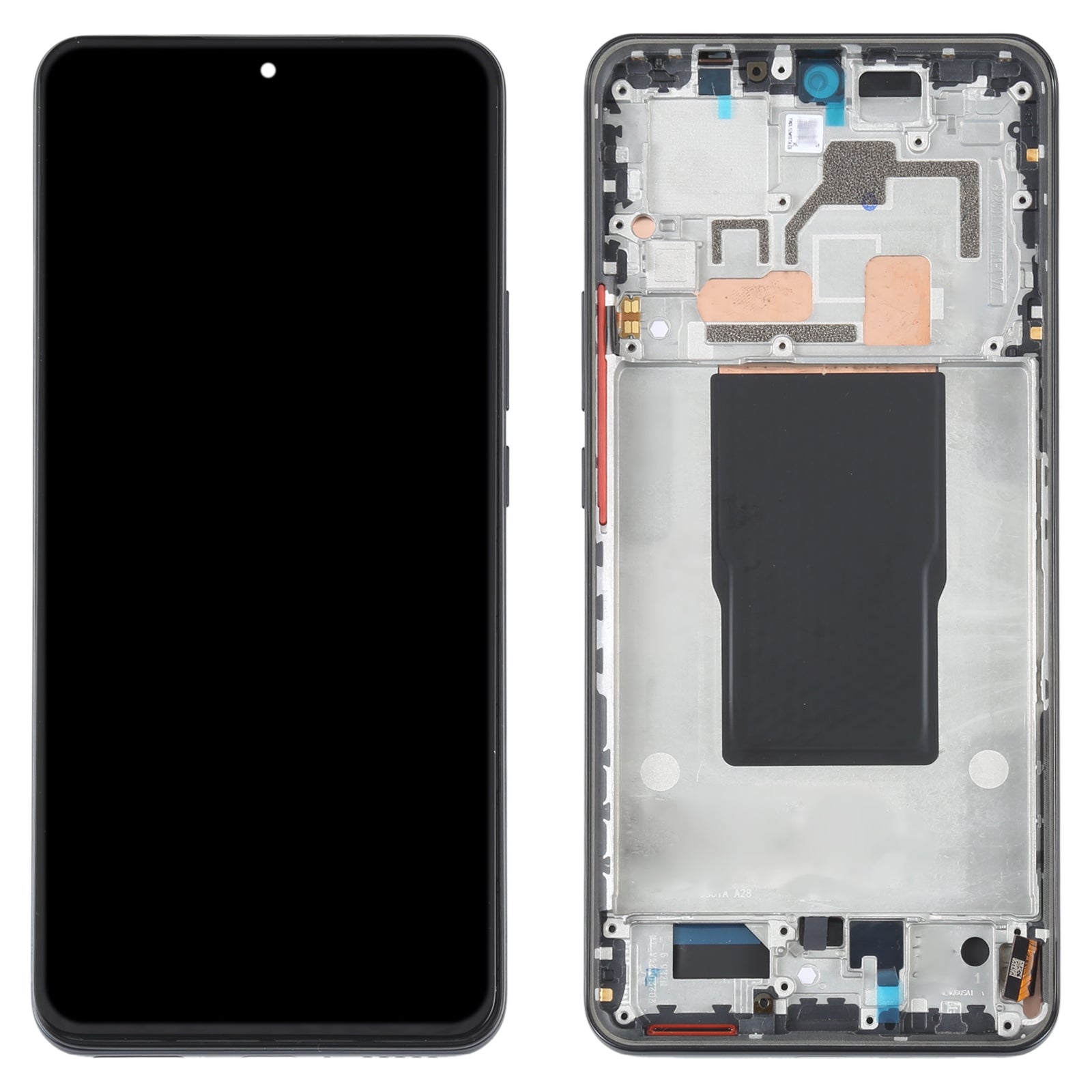 Ecran AMOLED + Tactile + Châssis Xiaomi Redmi K50 Ultra 12T 12T Pro Noir