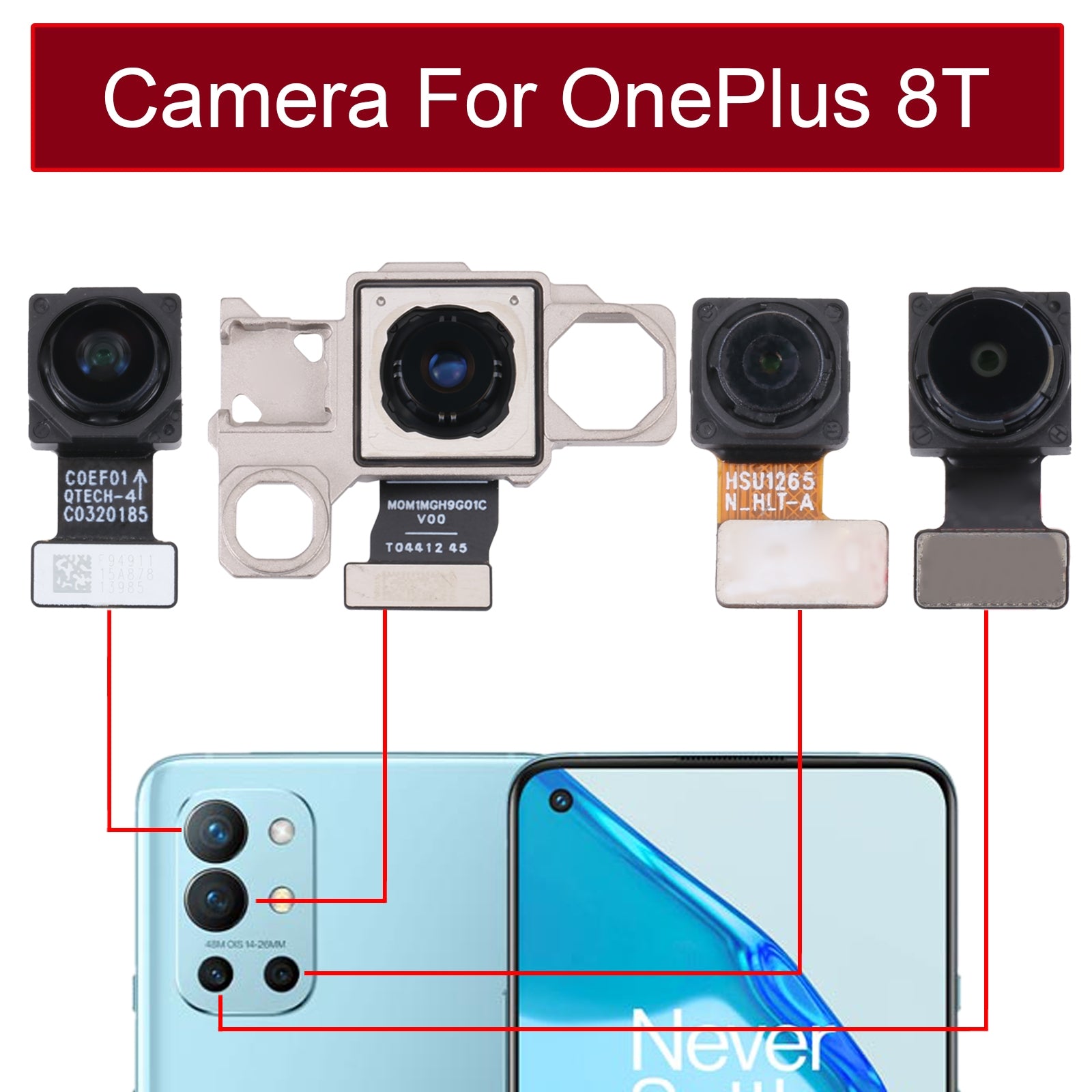 Caméra arrière principale Flex OnePlus 9R