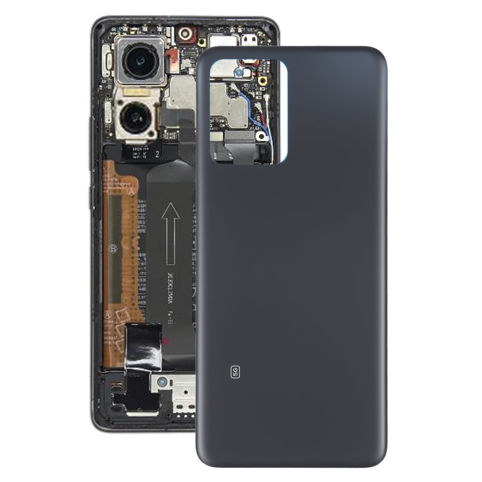 Cache Batterie Cache Arrière Xiaomi Redmi Note 12 Noir