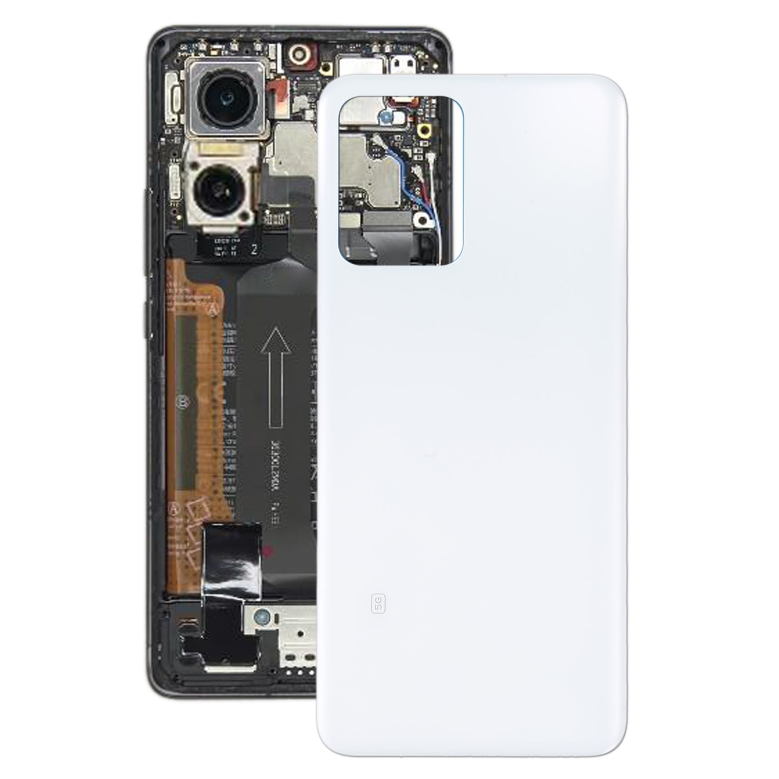 Cache Batterie Cache Arrière Xiaomi Redmi Note 12 Blanc