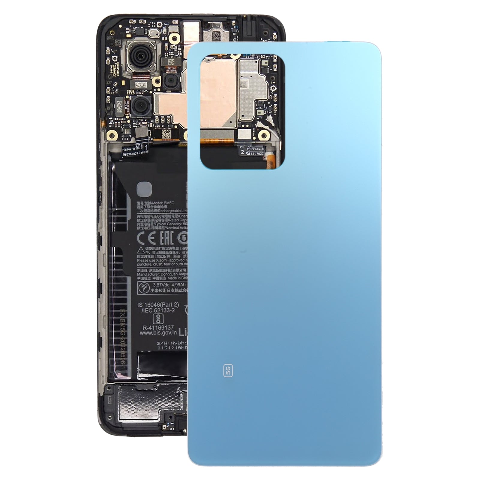 Tapa Bateria Back Cover Xiaomi Redmi Note 12 Pro Azul