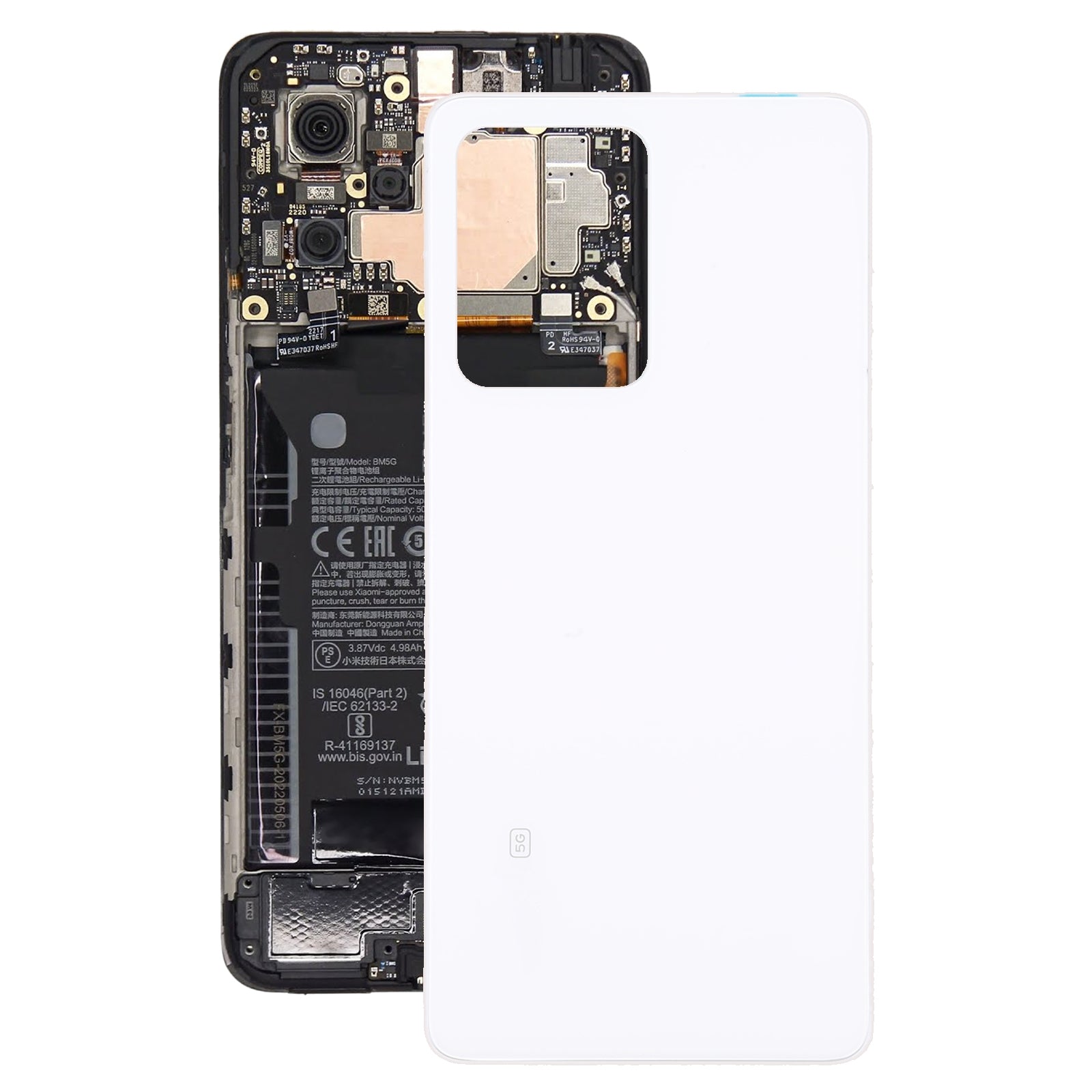 Cache Batterie Cache Arrière Xiaomi Redmi Note 12 Pro Blanc