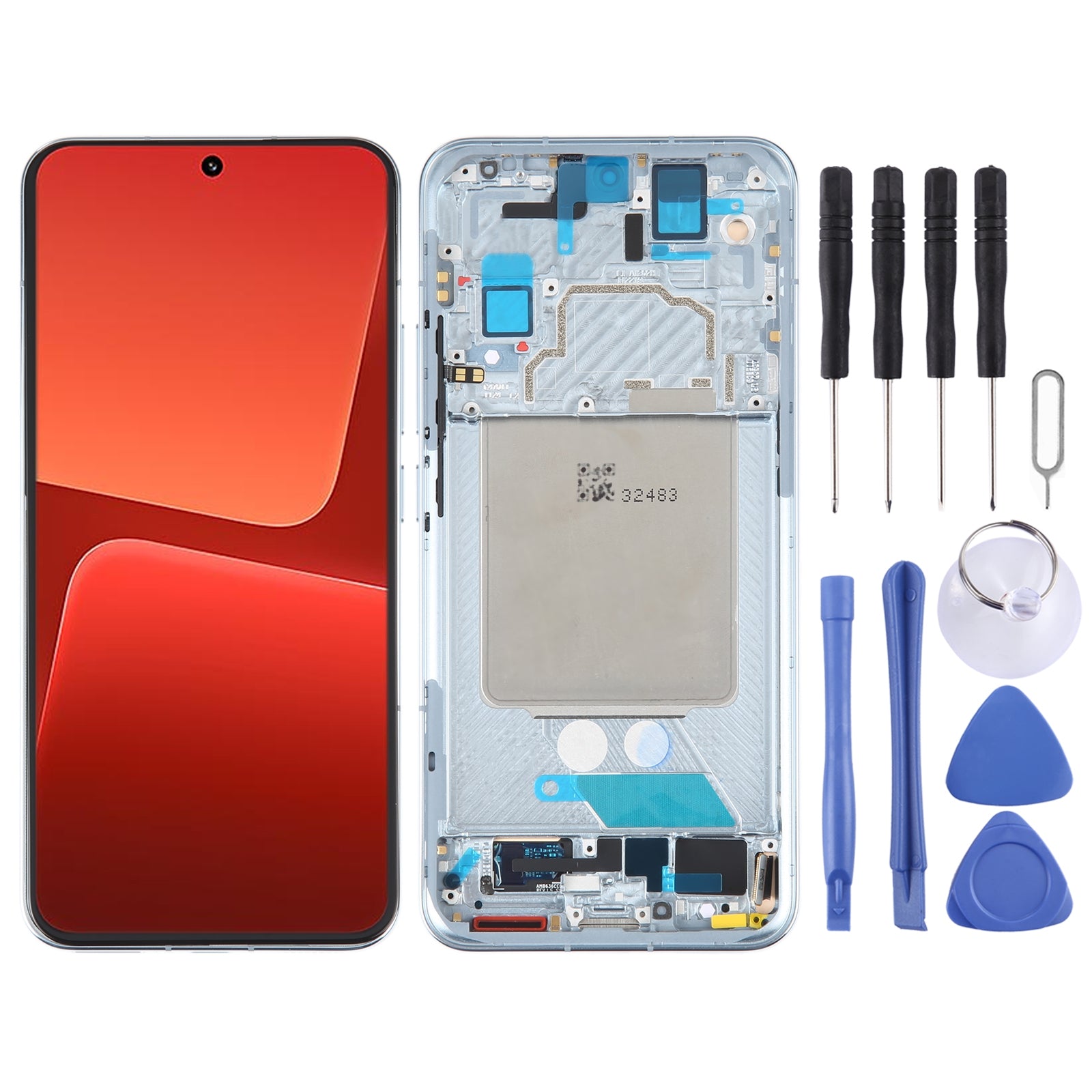 Pantalla Completa AMOLED + Tactil + Marco Xiaomi 13 Azul