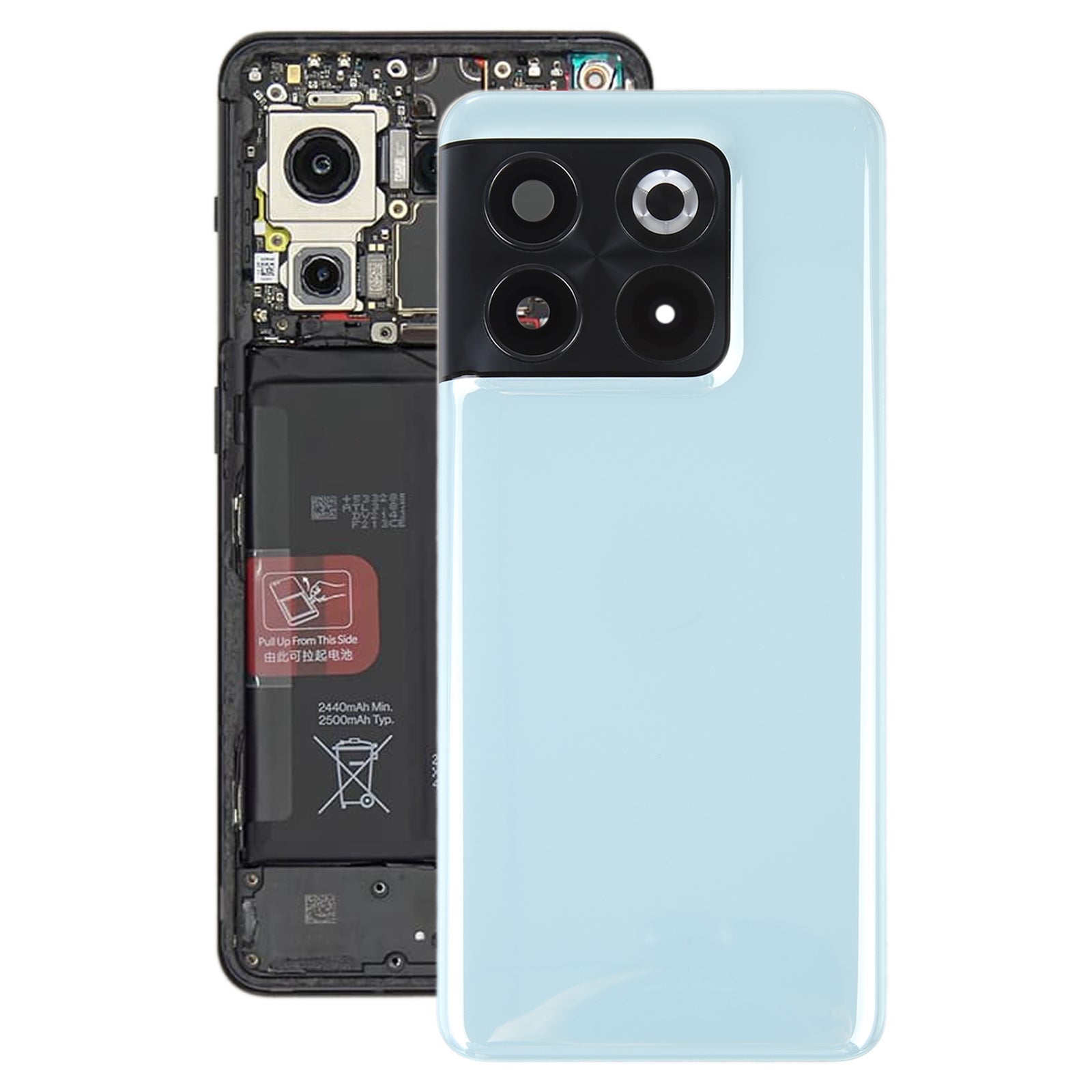 Battery Cover Back Cover + Rear Camera Lens OnePlus 10T Green