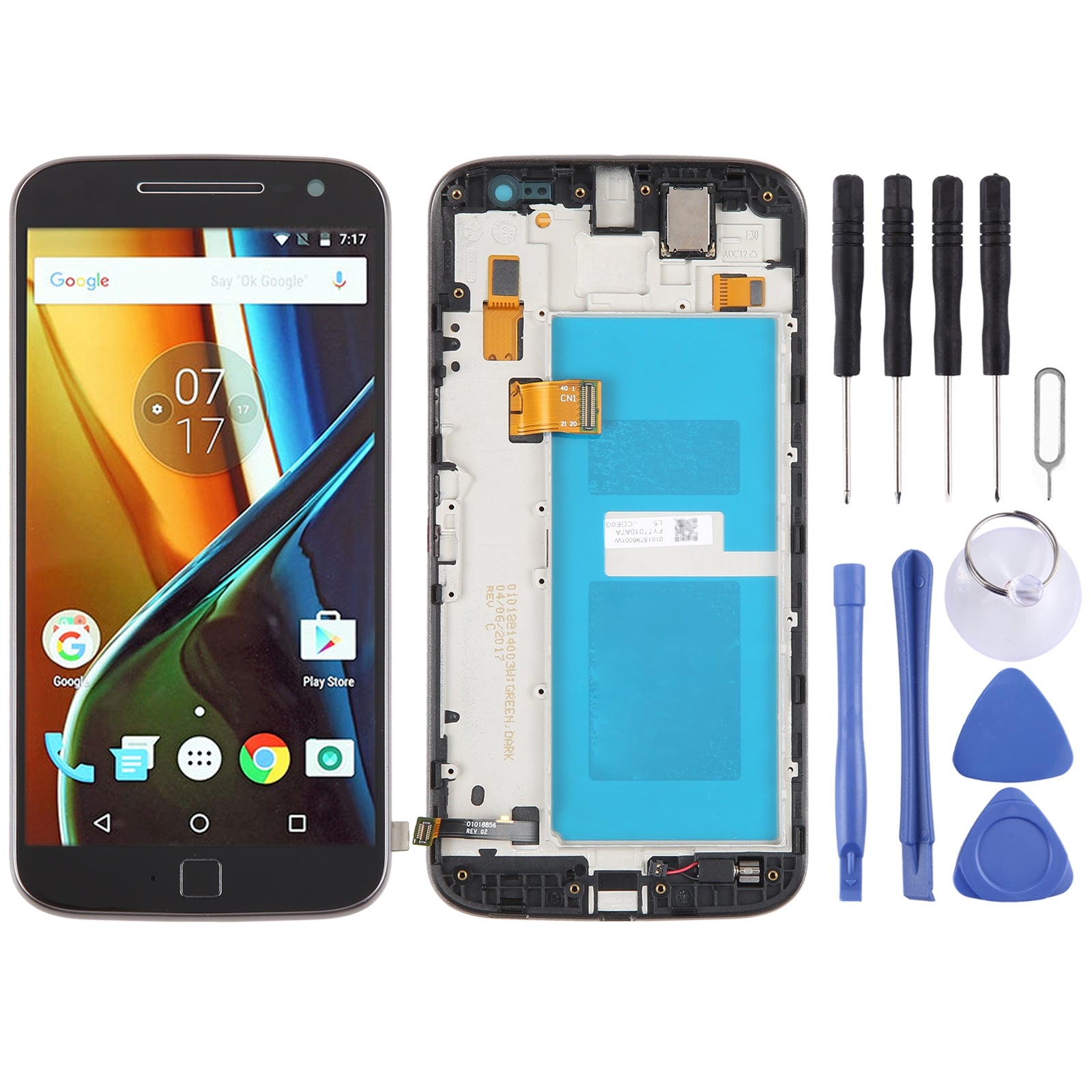 Pantalla Completa + Tactil + Marco Motorola Moto G4 Plus Negro