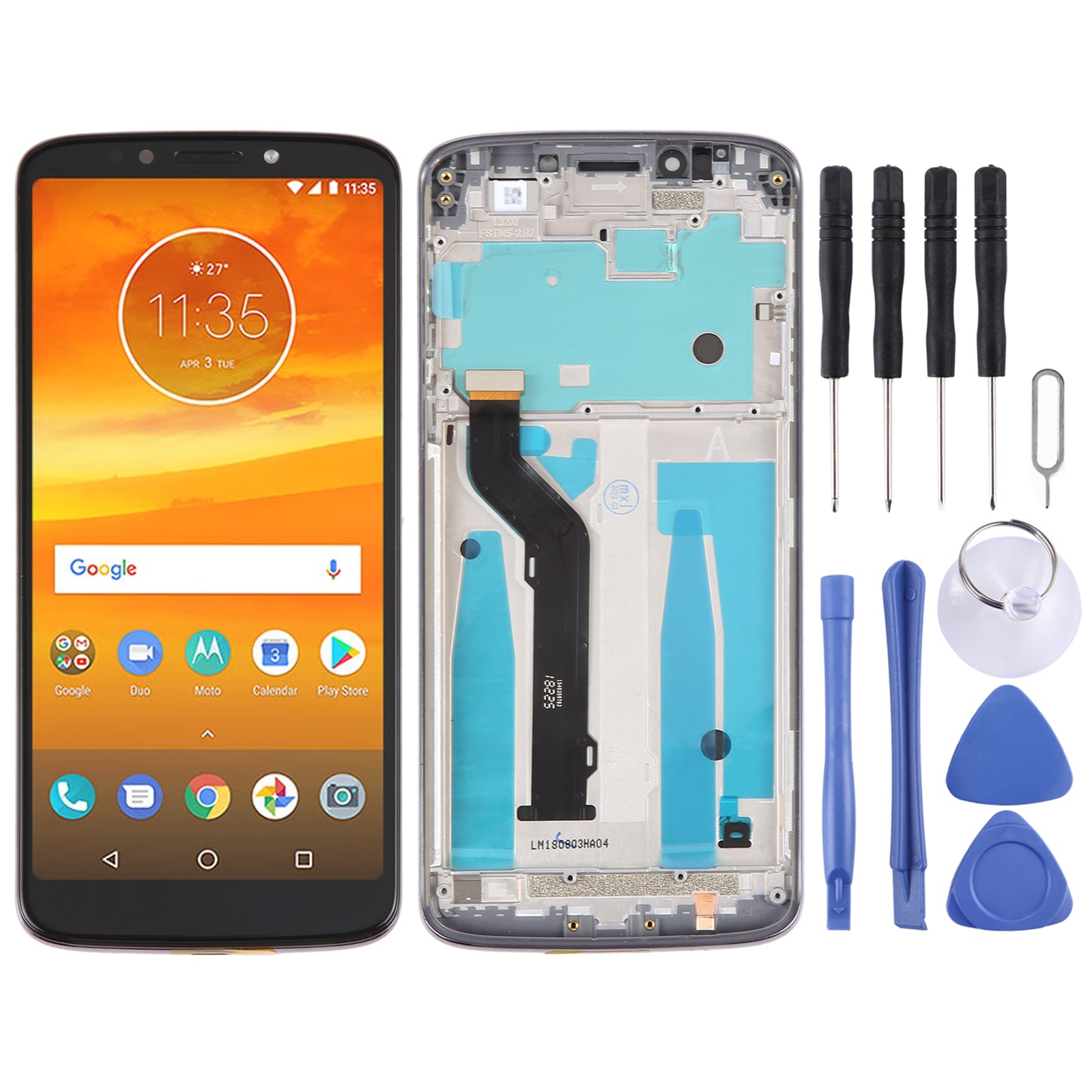 Ecran Complet + Tactile + Châssis Motorola Moto E5 Plus BRA Edition Violet