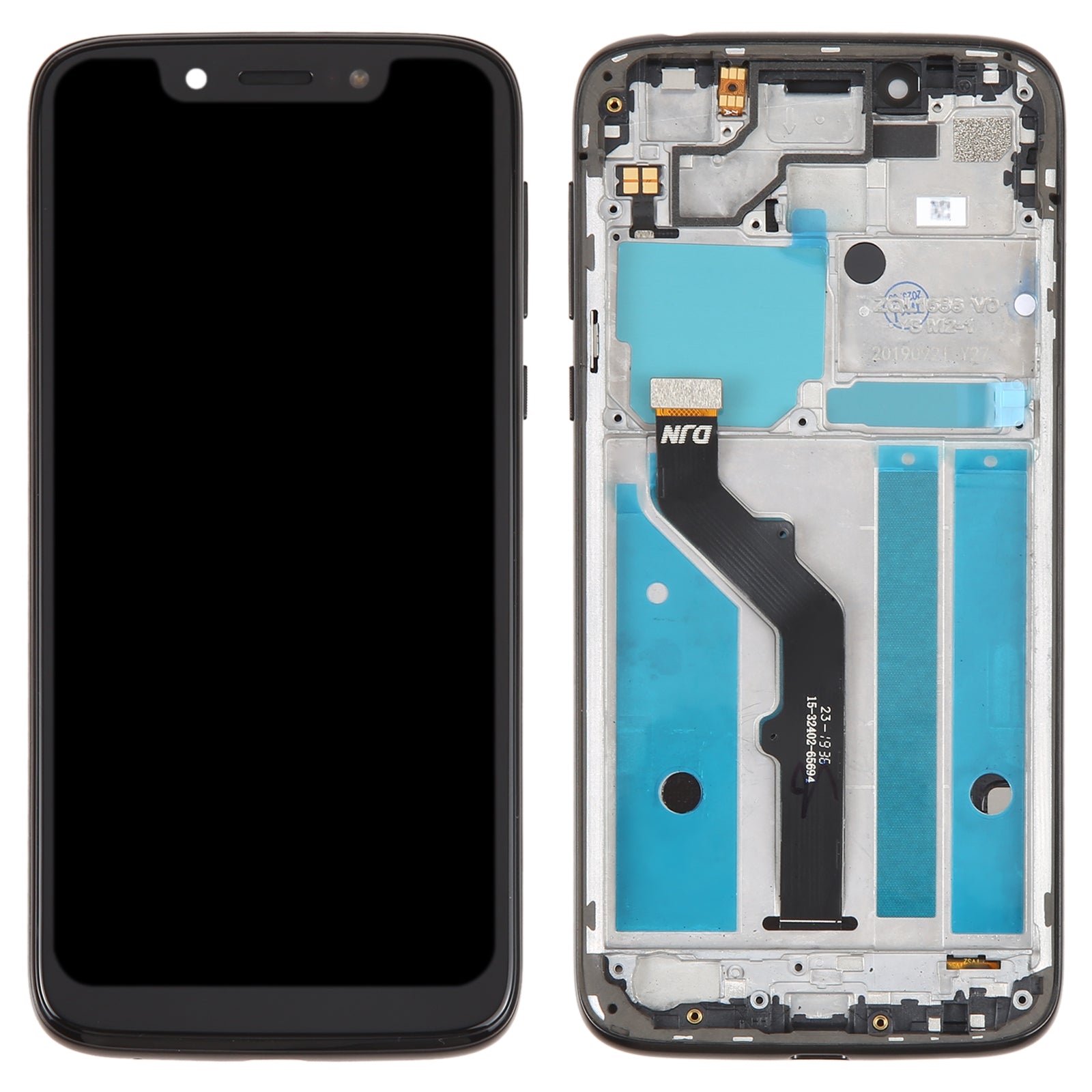 Ecran Complet + Tactile + Châssis Motorola Moto G6 Play Noir