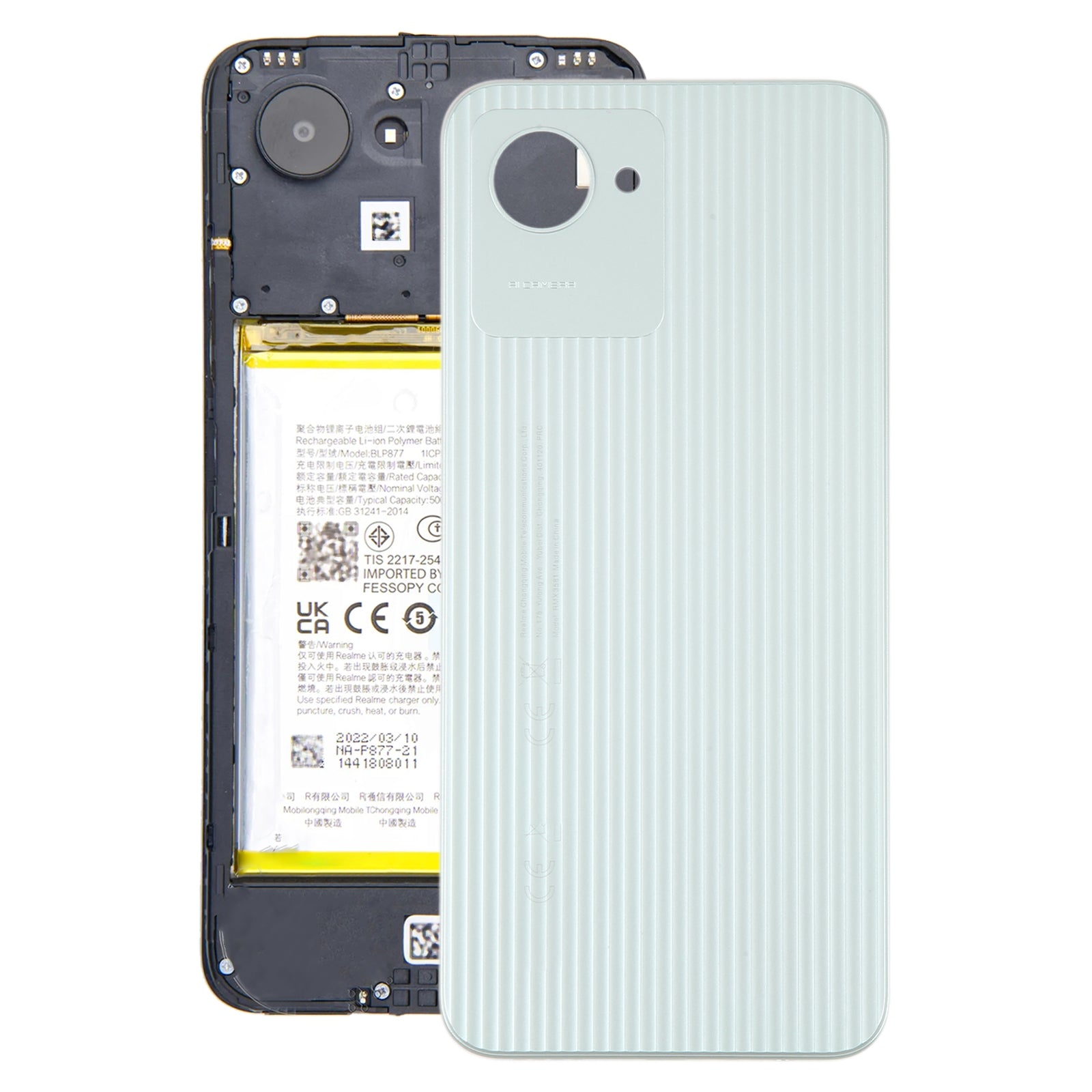 Battery Cover Back Cover Realme C30 Green