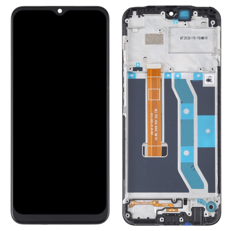 Original LCD Screen and Digitizer Full Assembly with Frame for Oppo Realme C15 RMX2180 (Qualcom Version)