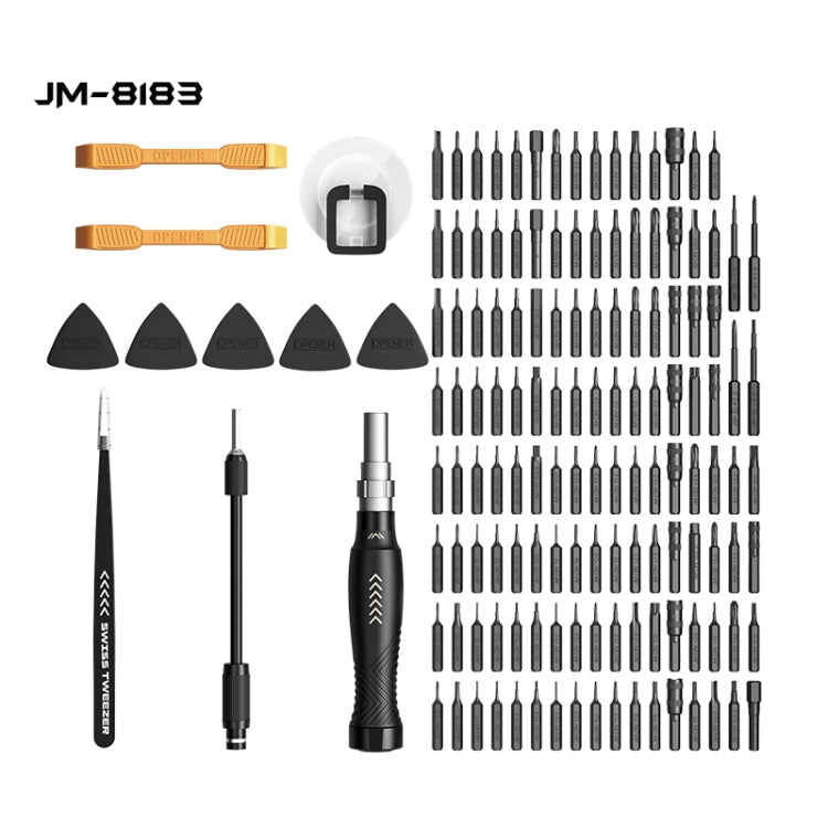 Jakemy JM-8183 145 en 1 Set de Destornillador de Herramientas multiusos manual