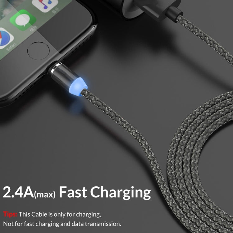 2 in 1 USB to Micro USB + Type-C / USB-C Nylon Braided Charging Cable with Magnetic Metal Joint Length: 2m (Black)