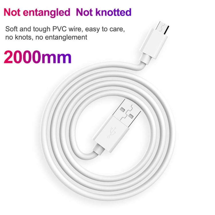 2 in 1 1m USB to Micro USB Data Cable + 30W QC 3.0 4 USB Interfaces Mobile Phone Tablet PC Universal Fast Charger Travel Charger Set UK Plug (White)